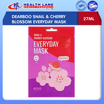 DEARBOO SNAIL & CHERRY BLOSSOM EVERYDAY MASK (27ML)